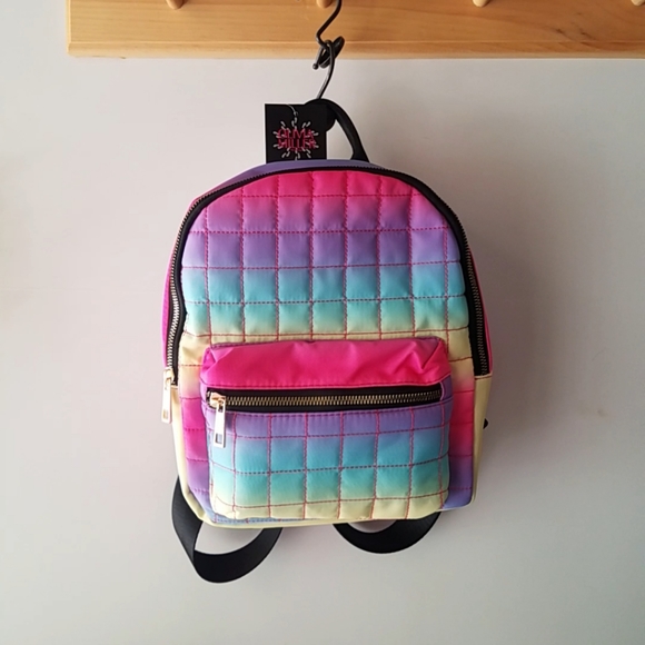 Olivia Miller Handbags - Olivia Miller Quilted Backpack / Rainbow